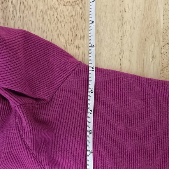 Maeve Anthropologie Sweater Womens Small Off Shoulder Button Ribbed Pullover Top - Picture 5 of 9